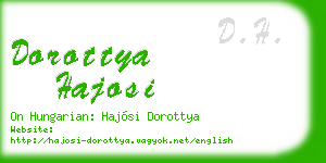 dorottya hajosi business card